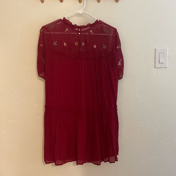 Zara dress - size small - dark red with embellishments - Picture 2 of 3